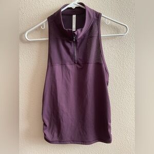 Athleta Women's‎ Plum Purple Mesh Razorback Tank Top size Small